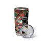 South Africa Gelukkige Kersfees Tumbler Cup Black Santa Claus Riding Springbok