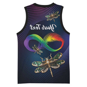 Personalized As Long As I Breathe You'll Be Remembered Basketball Jersey Luxury Dragonfly - Feather Infinity - African Pride