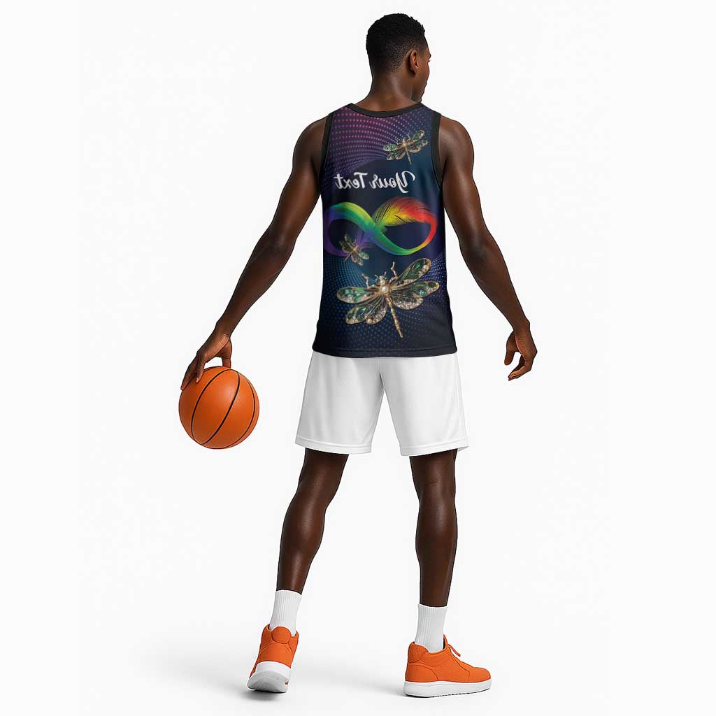 Personalized As Long As I Breathe You'll Be Remembered Basketball Jersey Luxury Dragonfly - Feather Infinity - African Pride