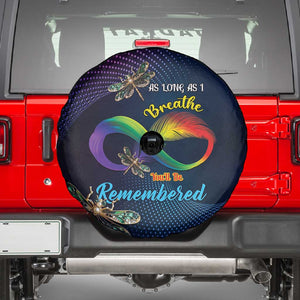 As Long As I Breathe You'll Be Remembered Spare Tire Cover Luxury Dragonfly - Feather Infinity