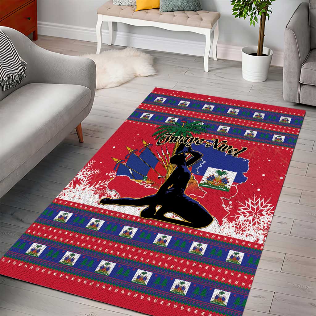 Ayiti Jwaye Nwel Area Rug Haiti Merry Christmas - African Pride