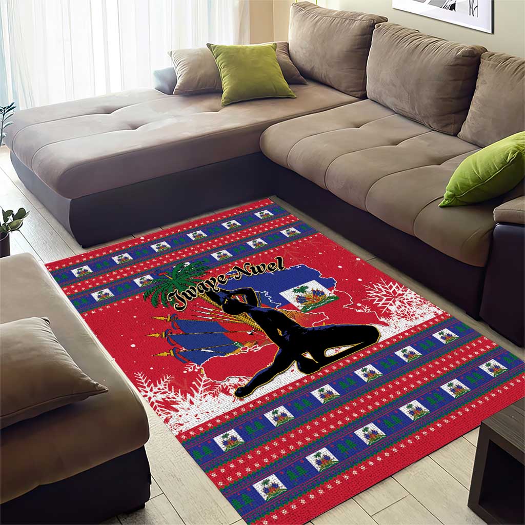 Ayiti Jwaye Nwel Area Rug Haiti Merry Christmas - African Pride