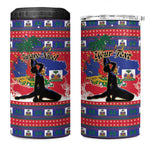 Personalized Ayiti Jwaye Nwel 4 in 1 Can Cooler Tumbler Haiti Merry Christmas - African Pride