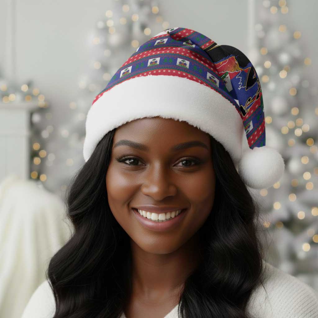 Ayiti Jwaye Nwel Christmas Santa Hat Haiti Merry Christmas - African Pride