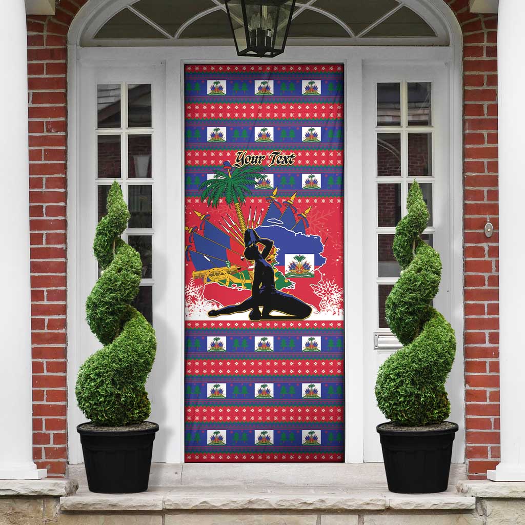 Personalized Ayiti Jwaye Nwel Door Cover Haiti Merry Christmas