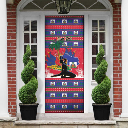 Personalized Ayiti Jwaye Nwel Door Cover Haiti Merry Christmas