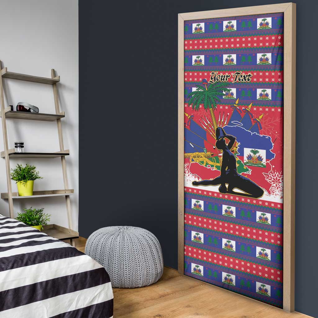 Personalized Ayiti Jwaye Nwel Door Cover Haiti Merry Christmas