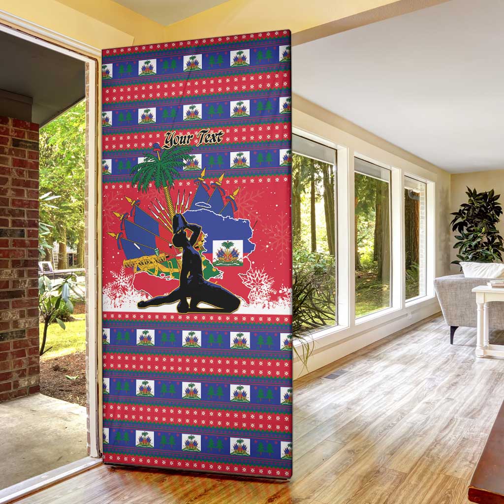 Personalized Ayiti Jwaye Nwel Door Cover Haiti Merry Christmas
