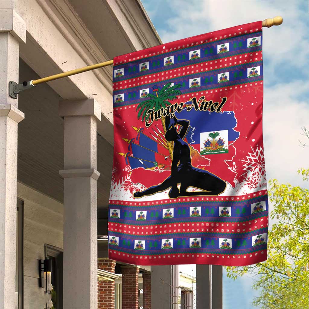 Ayiti Jwaye Nwel Garden Flag Haiti Merry Christmas - African Pride
