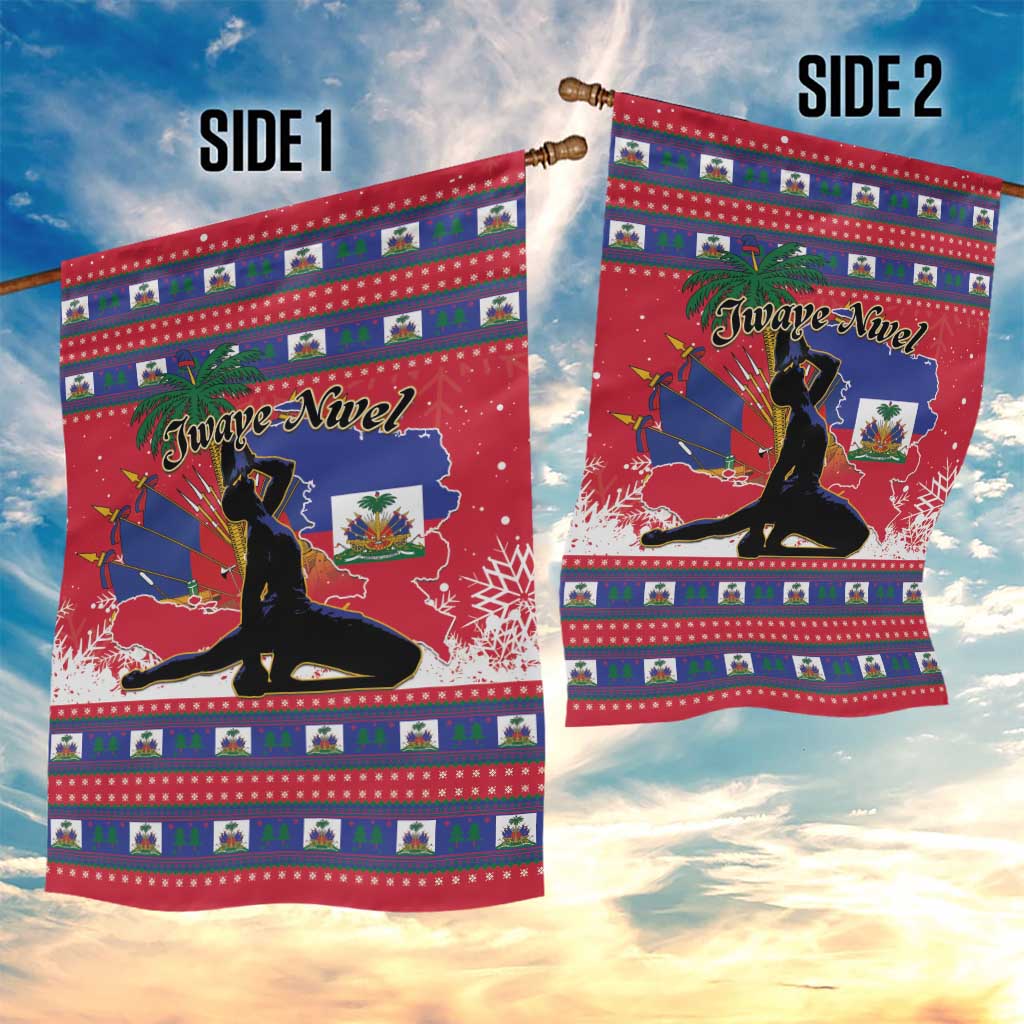 Ayiti Jwaye Nwel Garden Flag Haiti Merry Christmas - African Pride