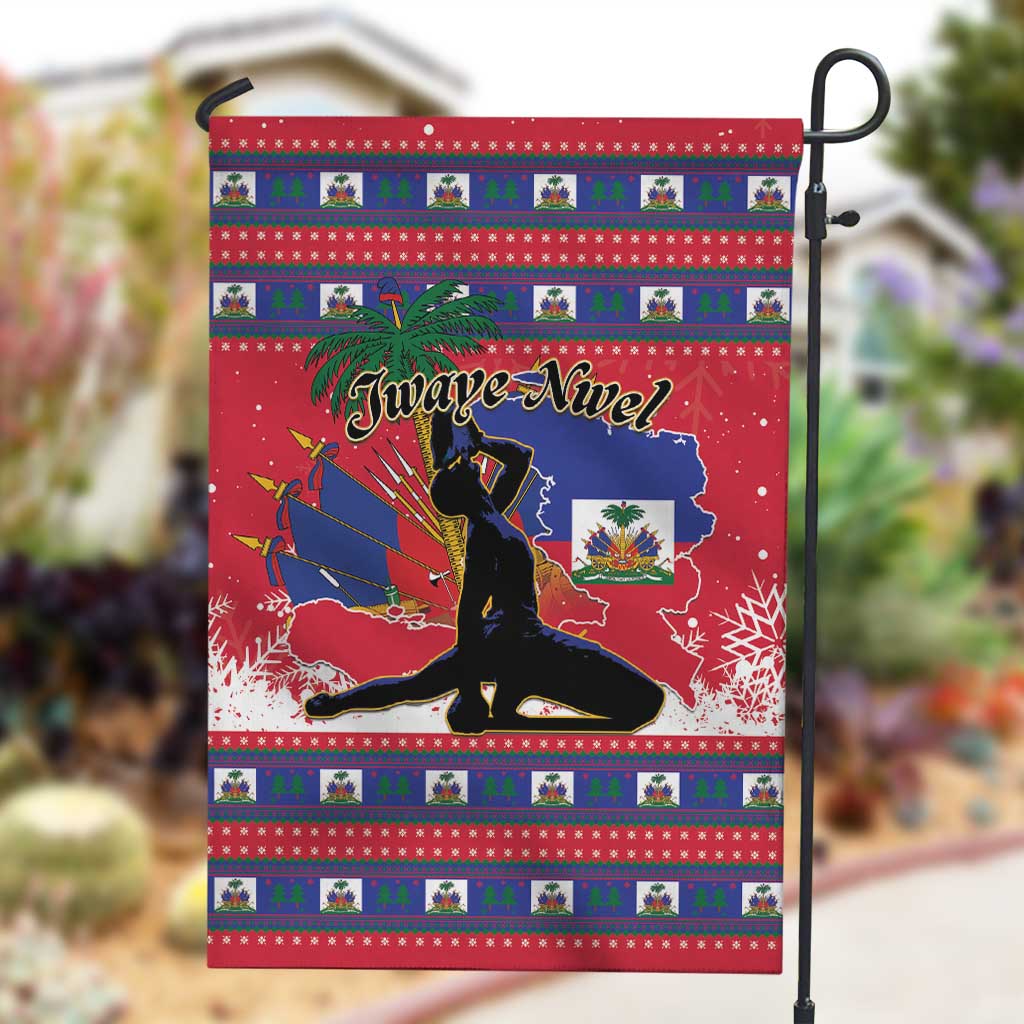 Ayiti Jwaye Nwel Garden Flag Haiti Merry Christmas - African Pride