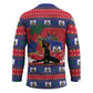 Personalized Ayiti Jwaye Nwel Hockey Jersey Haiti Merry Christmas