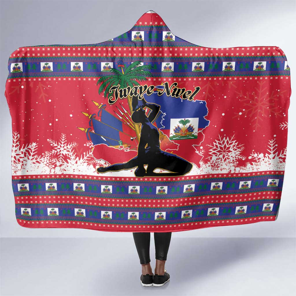 Ayiti Jwaye Nwel Hooded Blanket Haiti Merry Christmas - African Pride