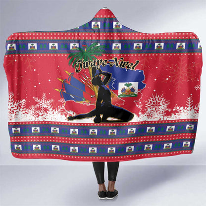Ayiti Jwaye Nwel Hooded Blanket Haiti Merry Christmas - African Pride