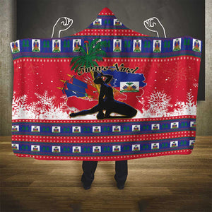 Ayiti Jwaye Nwel Hooded Blanket Haiti Merry Christmas - African Pride