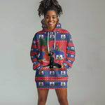 Personalized Ayiti Jwaye Nwel Hoodie Dress Haiti Merry Christmas - African Pride