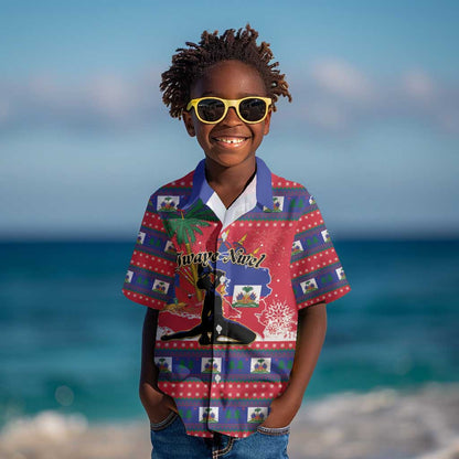 Personalized Ayiti Jwaye Nwel Kid Hawaiian Shirt Haiti Merry Christmas - African Pride