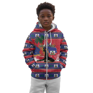 Personalized Ayiti Jwaye Nwel Kid Hoodie Haiti Merry Christmas - African Pride