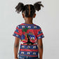 Personalized Ayiti Jwaye Nwel Kid T shirt Haiti Merry Christmas - African Pride