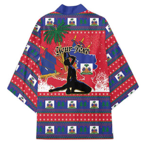 Personalized Ayiti Jwaye Nwel Kimono Haiti Merry Christmas