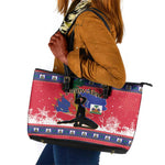 Ayiti Jwaye Nwel Leather Tote Bag Haiti Merry Christmas - African Pride