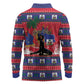 Personalized Ayiti Jwaye Nwel Long Sleeve Polo Shirt Haiti Merry Christmas - African Pride