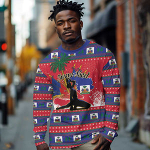 Personalized Ayiti Jwaye Nwel Long Sleeve Shirt Haiti Merry Christmas - African Pride