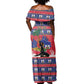Personalized Ayiti Jwaye Nwel Off Shoulder Maxi Dress Haiti Merry Christmas - African Pride
