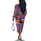Personalized Ayiti Jwaye Nwel Off The Shoulder Long Sleeve Dress Haiti Merry Christmas - African Pride