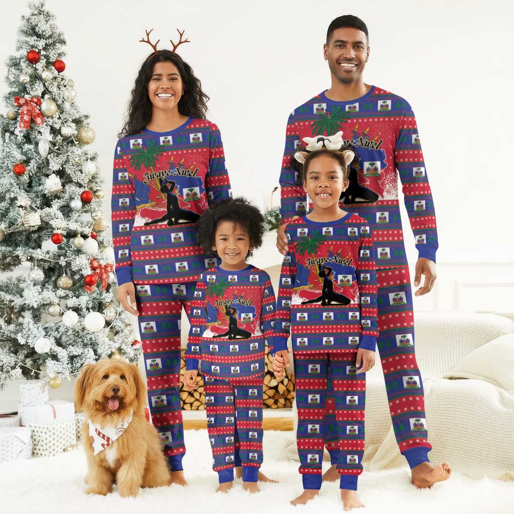 Ayiti Jwaye Nwel Christmas Pajama Set Haiti Merry Christmas - African Pride
