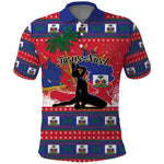 Personalized Ayiti Jwaye Nwel Polo Shirt Haiti Merry Christmas - African Pride
