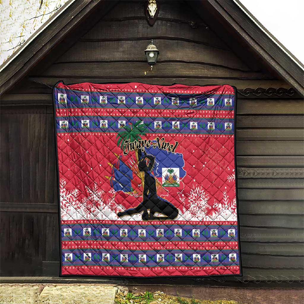 Ayiti Jwaye Nwel Quilt Haiti Merry Christmas - African Pride