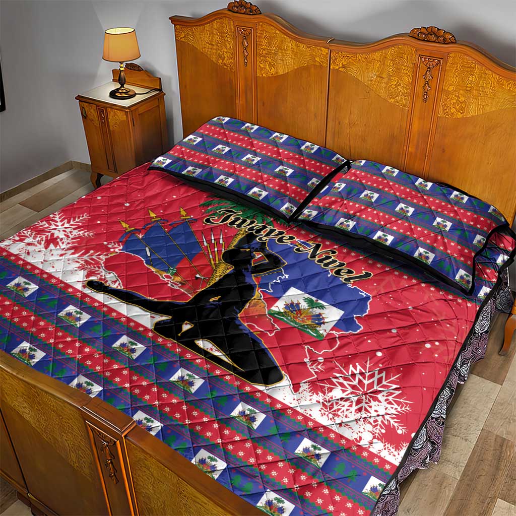 Ayiti Jwaye Nwel Quilt Bed Set Haiti Merry Christmas - African Pride