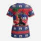 Personalized Ayiti Jwaye Nwel Scrub Top Haiti Merry Christmas - African Pride