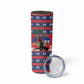 Personalized Ayiti Jwaye Nwel Skinny Tumbler Haiti Merry Christmas - African Pride