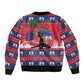 Personalized Ayiti Jwaye Nwel Sleeve Zip Bomber Jacket Haiti Merry Christmas - African Pride
