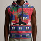 Personalized Ayiti Jwaye Nwel Sleeveless Hoodie Haiti Merry Christmas - African Pride