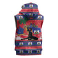 Personalized Ayiti Jwaye Nwel Sleeveless Zip Hoodie Haiti Merry Christmas - African Pride