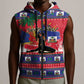 Personalized Ayiti Jwaye Nwel Sleeveless Zip Hoodie Haiti Merry Christmas - African Pride