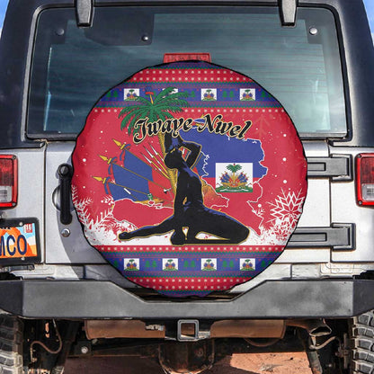Ayiti Jwaye Nwel Spare Tire Cover Haiti Merry Christmas - African Pride