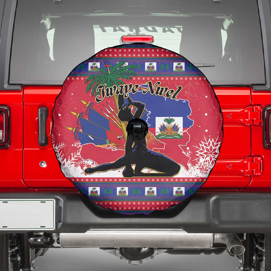 Ayiti Jwaye Nwel Spare Tire Cover Haiti Merry Christmas - African Pride