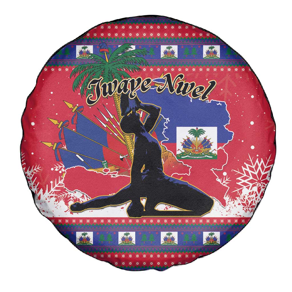 Ayiti Jwaye Nwel Spare Tire Cover Haiti Merry Christmas - African Pride