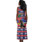 Personalized Ayiti Jwaye Nwel Tank Maxi Dress Haiti Merry Christmas - African Pride