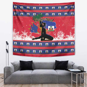 Ayiti Jwaye Nwel Tapestry Haiti Merry Christmas - African Pride