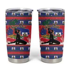 Personalized Ayiti Jwaye Nwel Tumbler Cup Haiti Merry Christmas - African Pride
