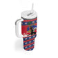Personalized Ayiti Jwaye Nwel Tumbler With Handle Haiti Merry Christmas - African Pride