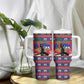 Personalized Ayiti Jwaye Nwel Tumbler With Handle Haiti Merry Christmas - African Pride