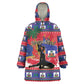 Personalized Ayiti Jwaye Nwel Wearable Blanket Hoodie Haiti Merry Christmas - African Pride