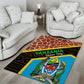 Tanzania Union Day 2024 Area Rug Uhuru na Umoja Giraffe Pattern