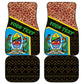 Tanzania Union Day 2024 Car Mats Uhuru na Umoja Giraffe Pattern
